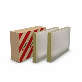 Akmens vata Paroc Fireplace Slab 80 AL1, 25x600x1000 mm