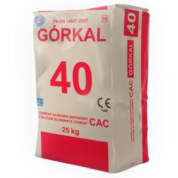 Karščiui atsparus cementas Gorkal 40, 25 kg