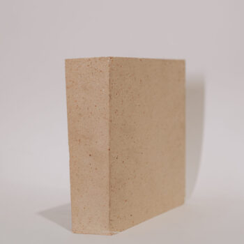 Šamotinė dviguba vertikali arkinė plyta Andalux A55 1X10, 69/59x230x230 mm