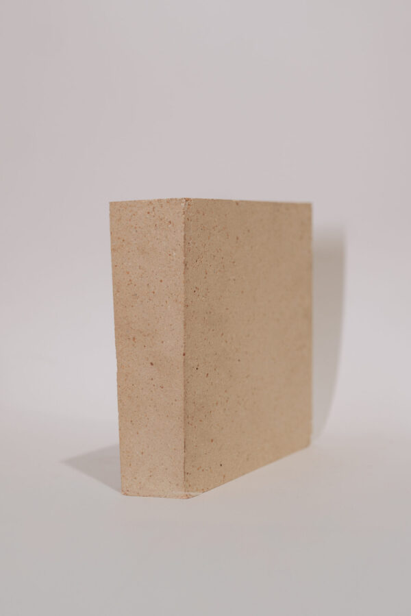 Šamotinė dviguba vertikali arkinė plyta Andalux A60 1X10, 69/59x230x230 mm - Image 1