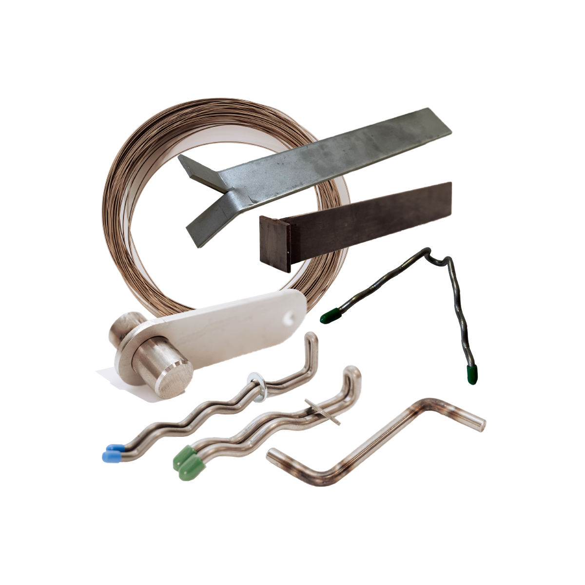 Karščiui atsparių medžiagų tvirtinimo detalės